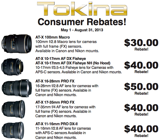 Tokina-lens-rebates