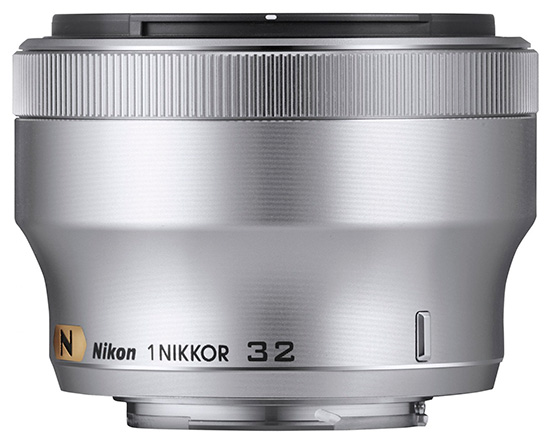 Nikon-1-Nikkor-32mm-f1.2-lens-silver