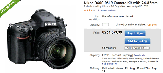 Refurbished-Nikon-D600