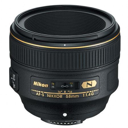 Nikon AF-S NIKKOR 58mm f:1.4G lens
