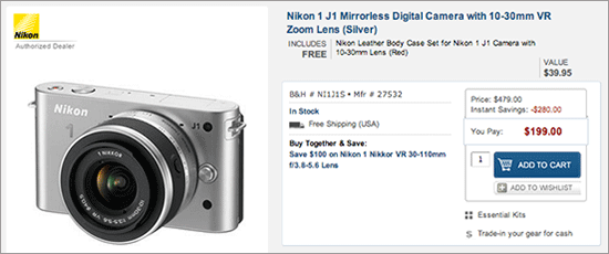 Nikon-1-J1-camera-sale