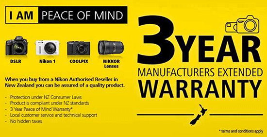 Nikon-New-Zealand-3-year-manufacturers-extended-warranty