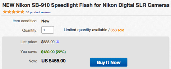 Nikon-SB-910-flash-sale