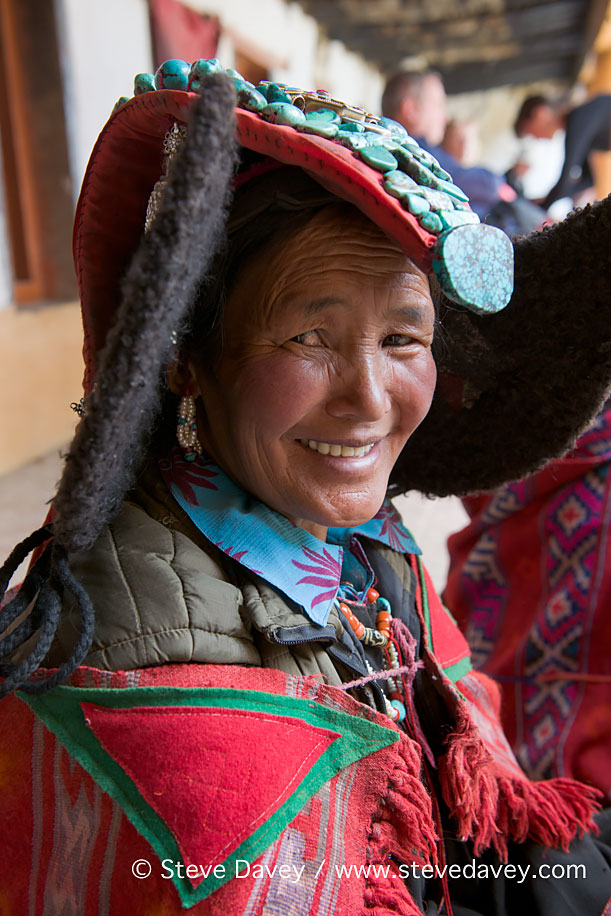 Changpa Nomad woman at the Korzok Gustor, Lake Tsomoriri,Ladakh,