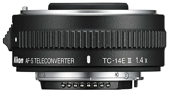 Nikon TC-14E III vs. TC-14E II specifications comparison, lens