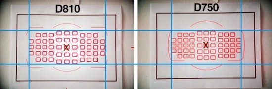 Nikon D750 51 AF points vs Nikon D810