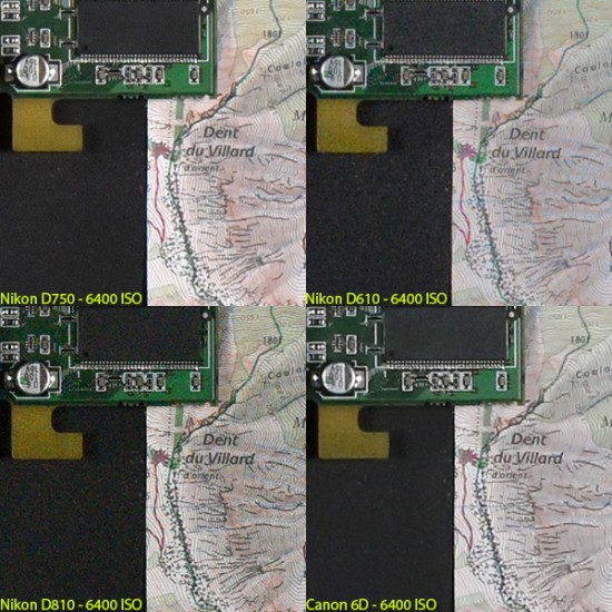 Nikon D750 high ISO test comparison