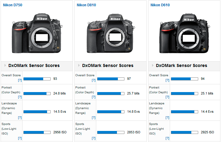 Nikon D750 camera tested at DxOMark: another Nikon sensor in the top 10