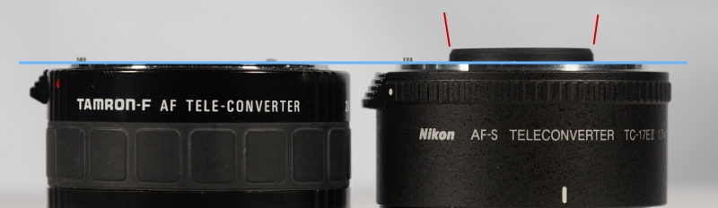 DIY: "shaving" a Nikon teleconverter to work with old Nikkor