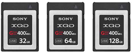 Sony quietly announced new G Series XQD version 2 memory cards