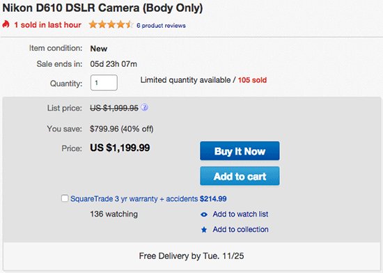 Nikon-D610-camera-sale