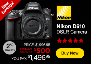 Nikon D610 instant rebate