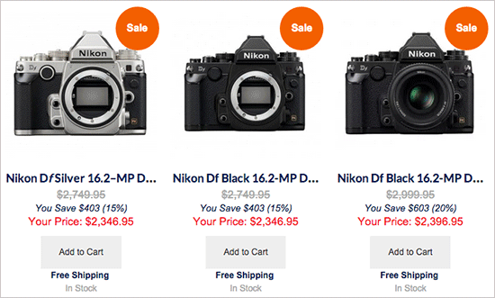 Nikon-Df-camera-sale