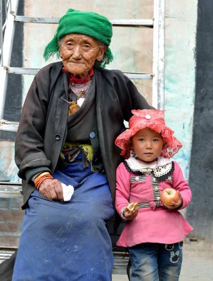 old Tibetan grandmother