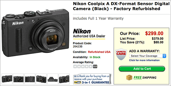 Nikon-Coolpix-A-camera-sale