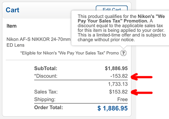 Nikon-will-pay-sales-tax-in-the-US
