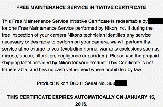 Nikon-D800-free-maintenance-service-initiative-recall-2