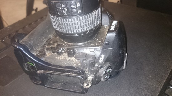 Nikon D800E camera survives a bad car accident