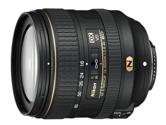 Nikon Nikkor AF-S DX 16-80mm f:2.8-4E ED VR lens