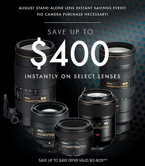 The Nikon USA lens only rebates and UK summer cashback are set to