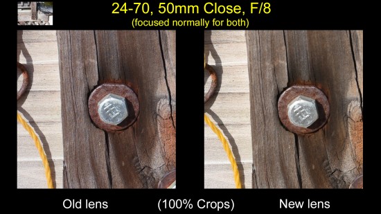 Nikon AF-S Nikkor 24-70mm f:2.8E ED VR lens review at 50mm