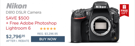 Nikon D810 Lightroom deal