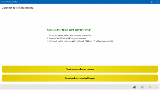 Nikon wireless app for Windows 10 2