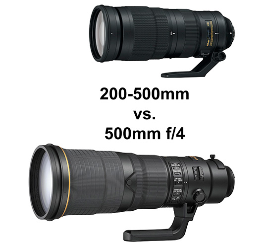 Nikon 0 500mm F 5 6e Zoom Vs The 500mm F 4e Prime Lens Comparison Nikon Rumors