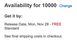 Nikon DL shipping date