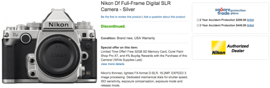 nikon-df-listed-as-discontinued