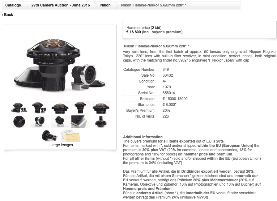 excelleren lof touw Deal of the day: Nikon Fisheye-Nikkor 6mm f/5.6 circular fisheye lens for  $5,999 - Nikon Rumors