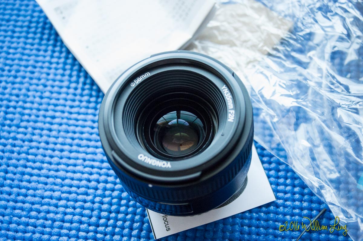 Yongnuo YN 35mm f/2 lens for Nikon F mount: quick review 
