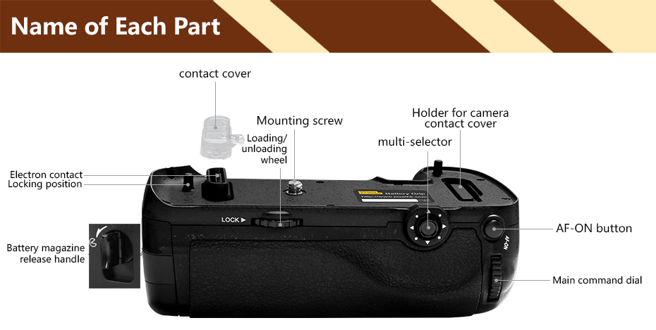 Remplacement pour Nikon MB-D17 PIXEL MB-D17 Poignée dalimentation Grip de Batterie pour Nikon D500 Appareil Photo numérique 