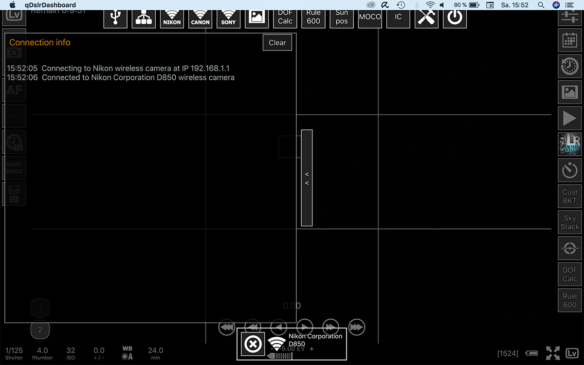 Nikon d850 wifi store connection