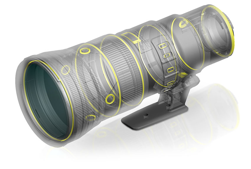 Nikon AF-S NIKKOR 500mm f/5.6E PF ED VR lens additional coverage 