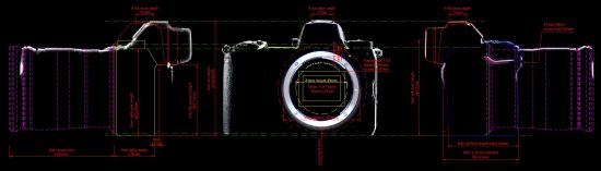 Nikon mirrorless camera dimensions © L Johnson