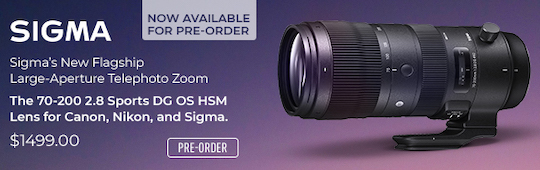 The new Sigma 70-200mm f/2.8 DG OS HSM Sports lens for Nikon F