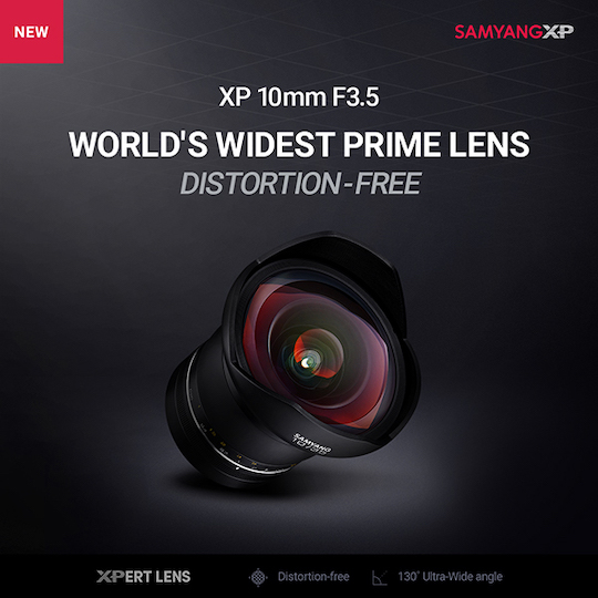 Samyang XP 10mm f/3.5 full-frame lens for Nikon F-mount announced