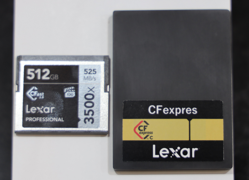 Interesting: there will be three different sizes of CFexpress memory