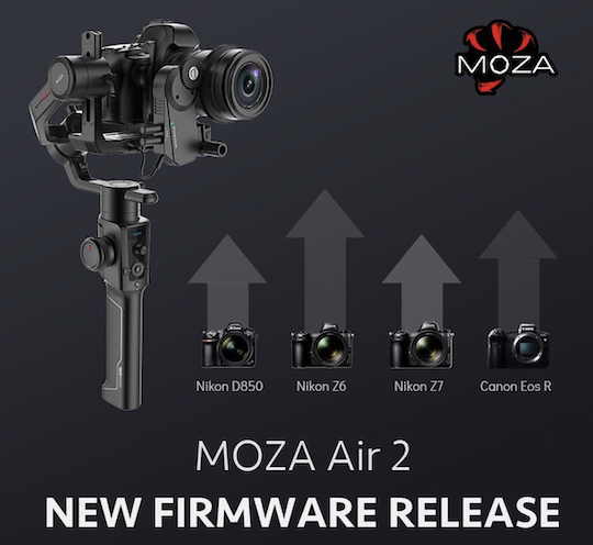 Moza Air 2 gimbal stabilizer firmware update released with Nikon