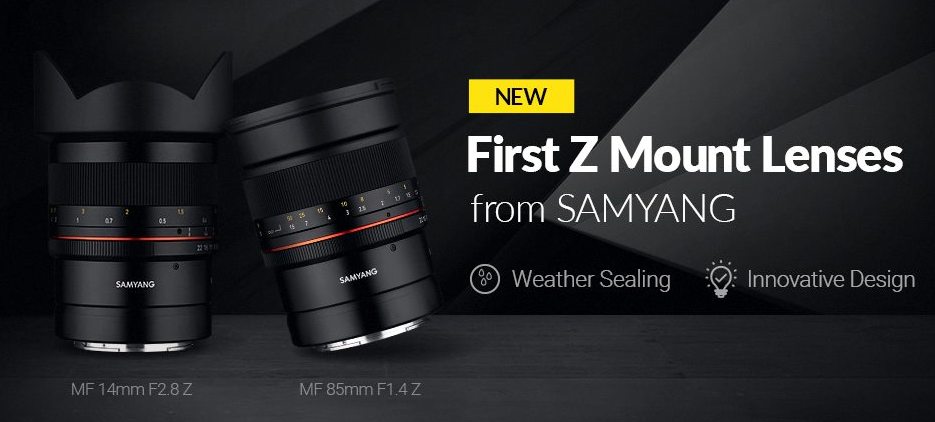 Samyang announced the first two mirrorless lenses for Z-mount 