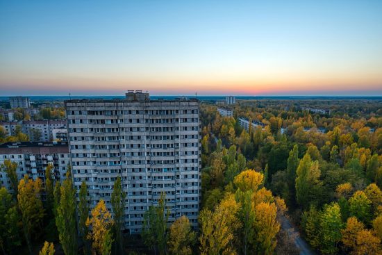 Aerial view of Pripyat
