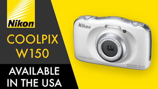 Nikon Coolpix W150 waterproof and shockproof camera