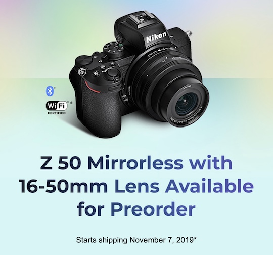 Nikon Z50 Additional Coverage Shipping Starts This Week Nikon