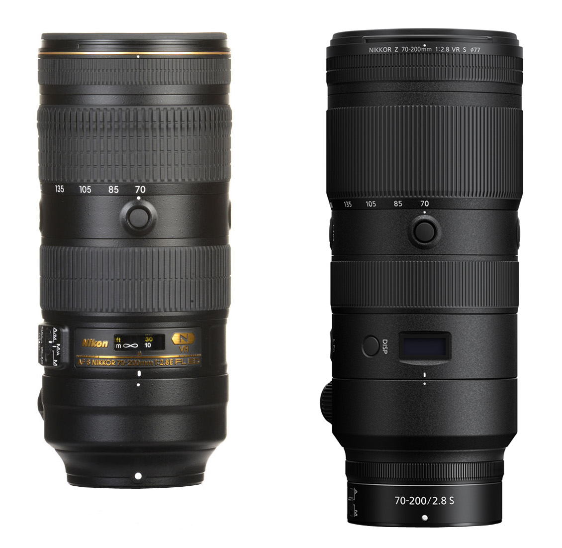 Nikkor Z 70-200mm f/2.8 VR S vs. AF-S Nikkor 70-200mm f/2.8E FL ED