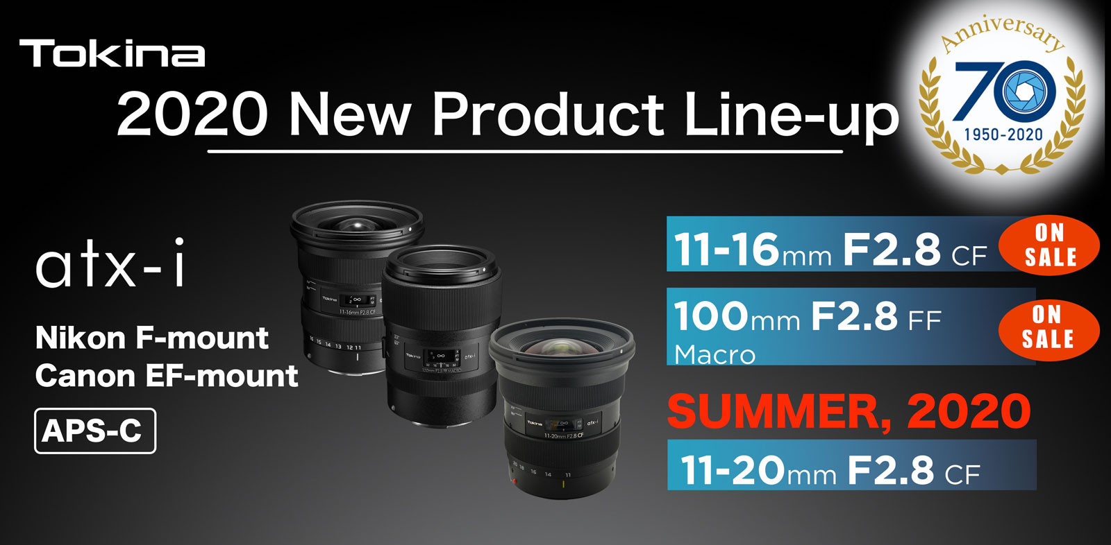 Tokina to announce a new 11–20mm f/2.8 CF APS-C lens for Nikon F