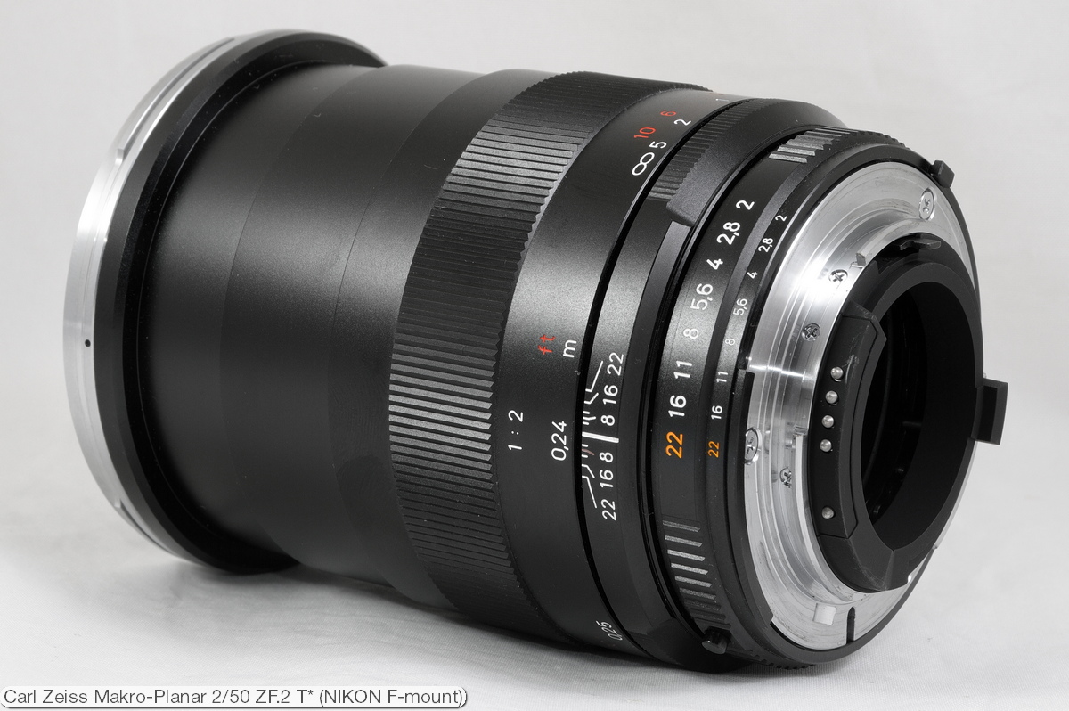 Zeiss Makro-Planar T* 50mm f/2 ZF.2 lens on the Nikon D40 - Nikon