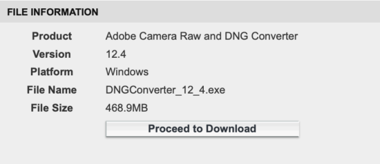 instal the last version for mac Adobe DNG Converter 16.0