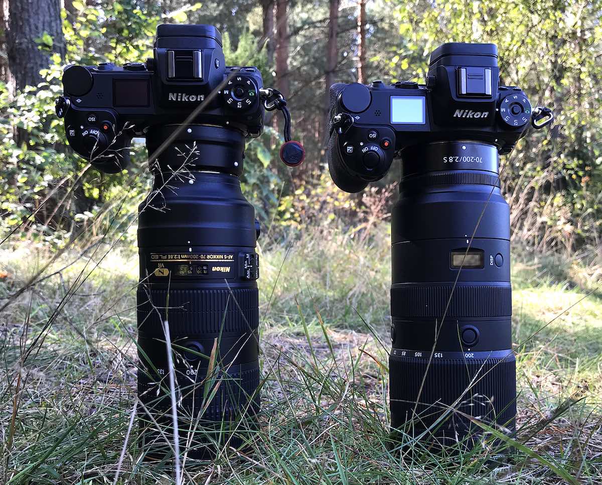 Three 70-200mm f/2.8 lenses compared on the Nikon Z7 (Nikkor F
