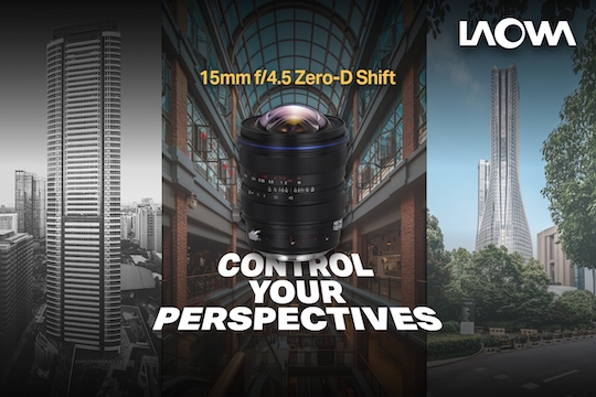 Venus Optics releases Laowa 15mm f/4.5 Zero-D shift lens for Nikon